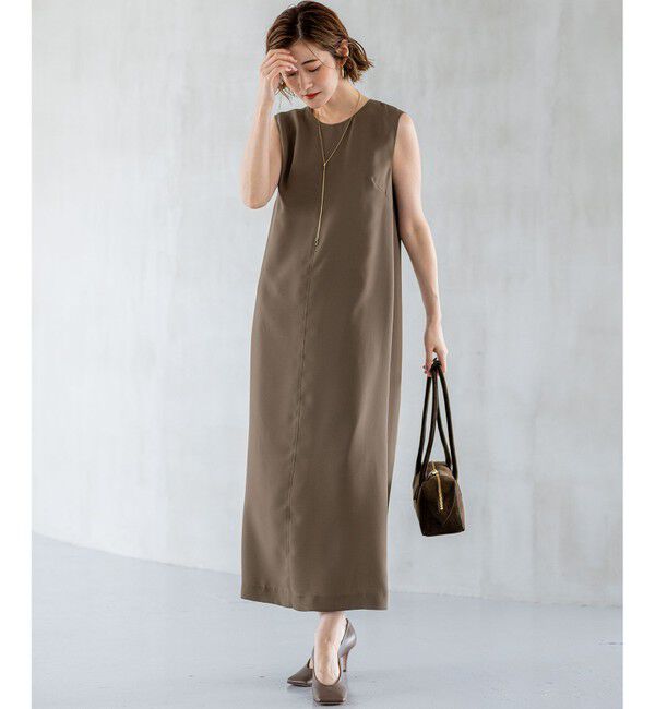 23区「【一部店舗限定/UVカット/洗える】ライトウェイトツイル ケープ付き ワンピース」|ワンピース|