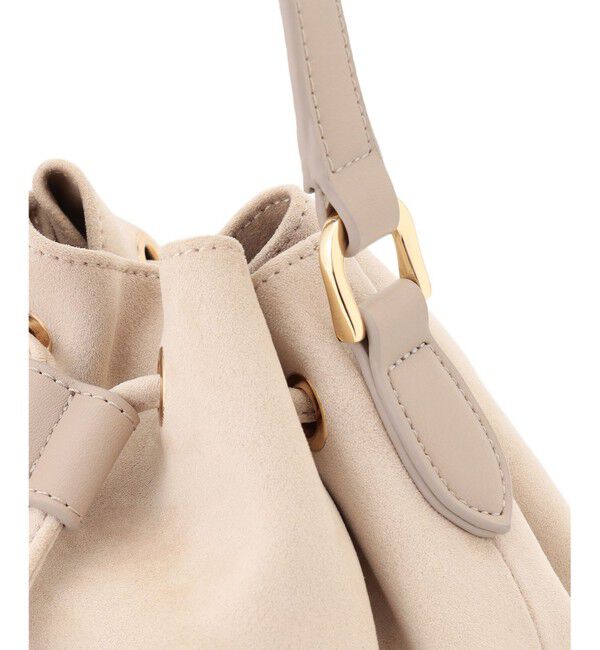 23区「スエード コンビ ドロスト バッグ」|ショルダー・メッセンジャー|