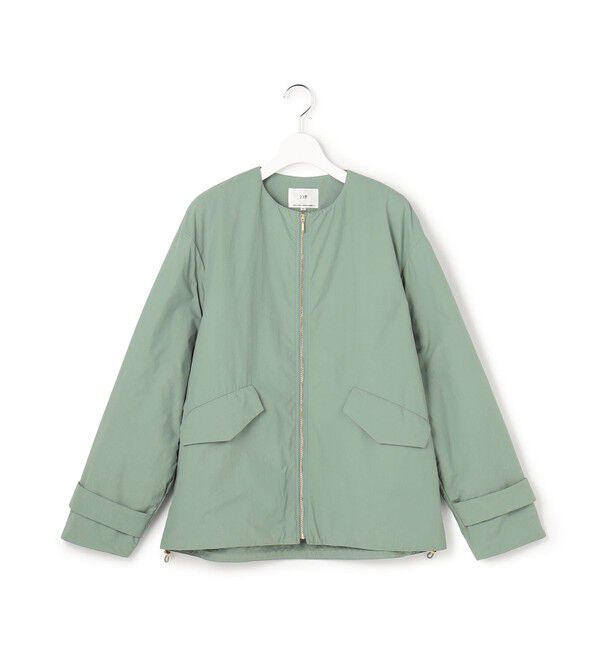 23区「ライトパディング ノーカラー アウター」|ダウン|