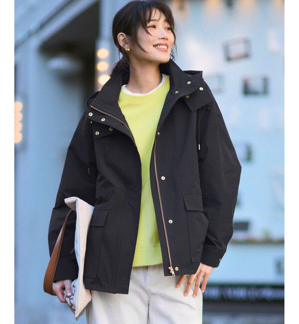 23区「マットエアリータフタ 2WAY ブルゾン」|ブルゾン・スタジャン|ﾀﾞｰｸﾈｲ