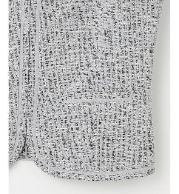 ANY SIS「ミニライトボーダー ノーカラージャケット」|ノーカラージャケット|