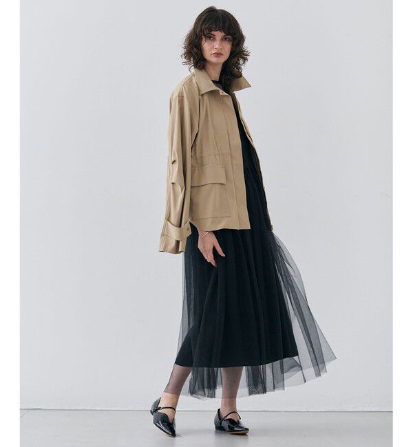 BEIGE,「【洗える・GISELe 4月号掲載】KALMIA / ノースリーブチュールドレス」|ワンピース|