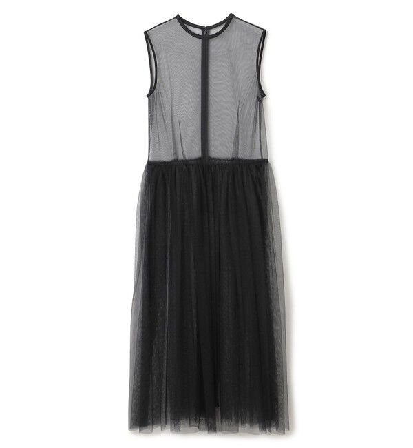 BEIGE,「【洗える・GISELe 4月号掲載】KALMIA / ノースリーブチュールドレス」|ワンピース|