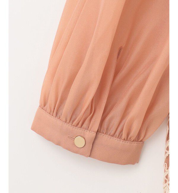 GRACE CONTINENTAL「オーガン袖コード刺繍ドレス」|ドレス|