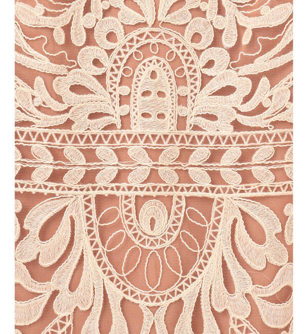 GRACE CONTINENTAL「オーガン袖コード刺繍ドレス」|ドレス|