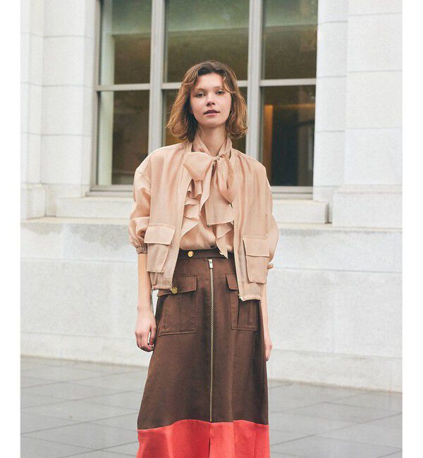 Grace Class「シアードレープブルゾン」|ブルゾン・スタジャン|