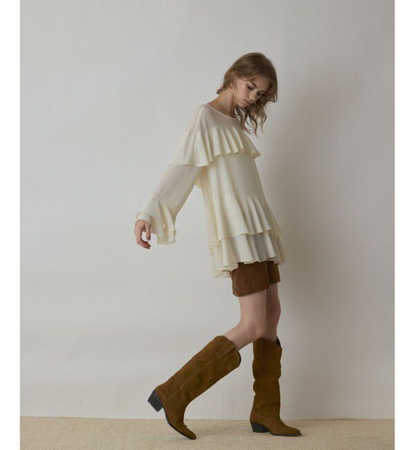 GRACE CONTINENTAL「シフォンフリルブラウス」|シャツ・ブラウス|