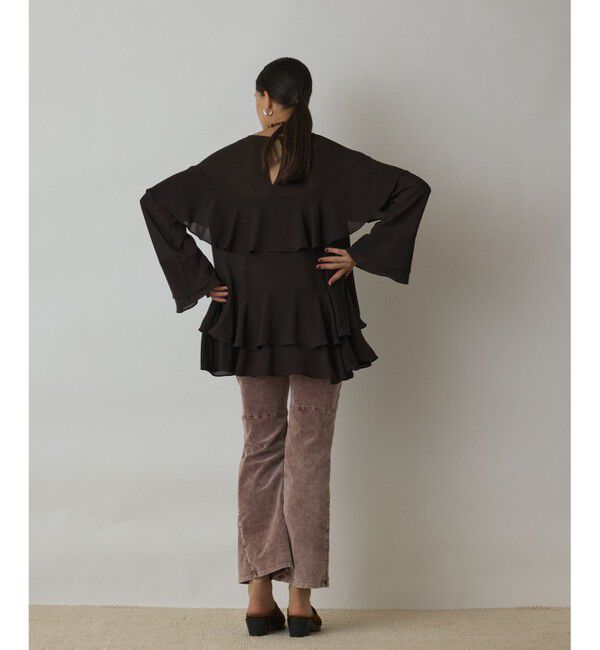 GRACE CONTINENTAL「シフォンフリルブラウス」|シャツ・ブラウス|