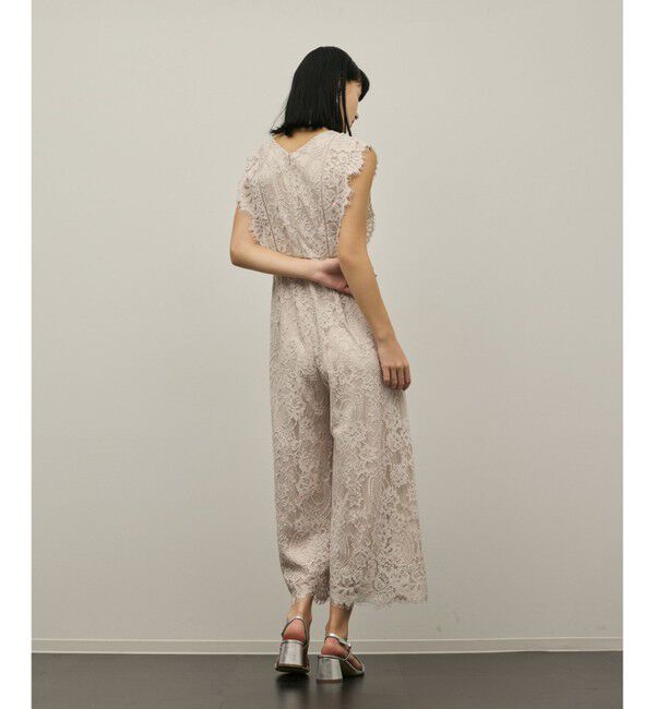 GRACE CONTINENTAL「【スタイリスト木津明子さんインスタライブ紹介】コードレースサロペット」|オールインワン|