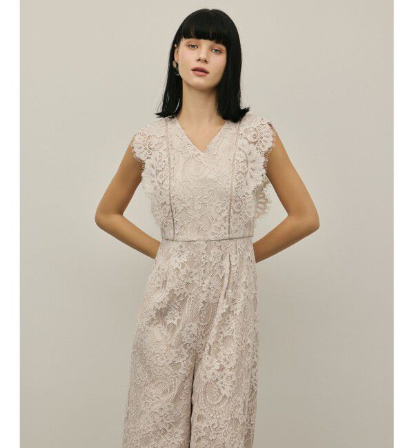 GRACE CONTINENTAL「【スタイリスト木津明子さんインスタライブ紹介】コードレースサロペット」|オールインワン|