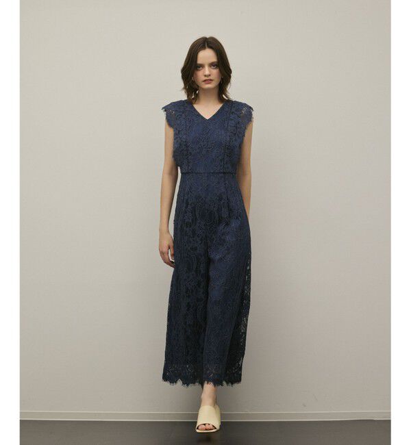 GRACE CONTINENTAL「【スタイリスト木津明子さんインスタライブ紹介】コードレースサロペット」|オールインワン|