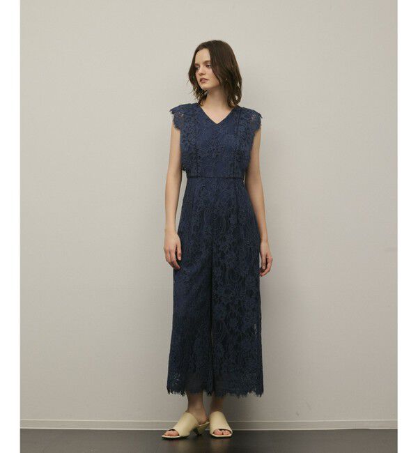 GRACE CONTINENTAL「【スタイリスト木津明子さんインスタライブ紹介】コードレースサロペット」|オールインワン|