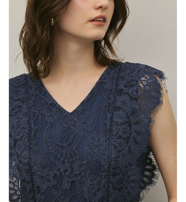 GRACE CONTINENTAL「【スタイリスト木津明子さんインスタライブ紹介】コードレースサロペット」|オールインワン|