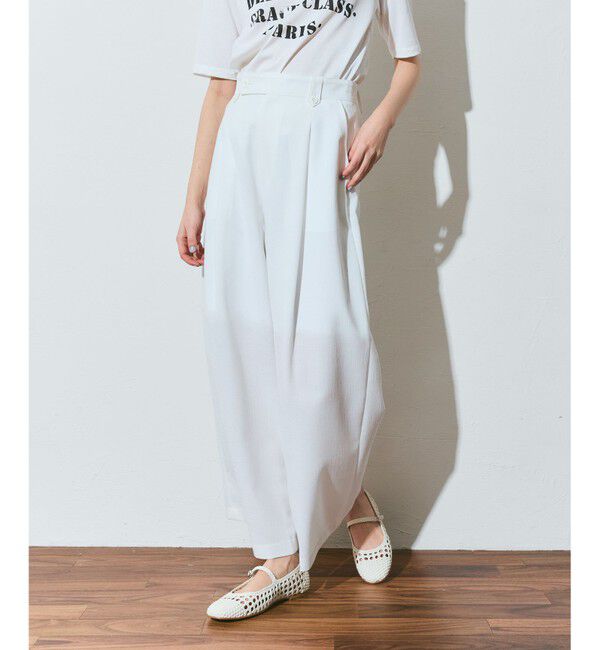 Grace Class「リネンタッチタックパンツ」|その他|