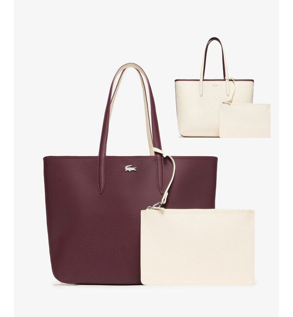 LACOSTE「ANNA 2WAY リバーシブル トートバッグ」|トートバッグ|ワイン