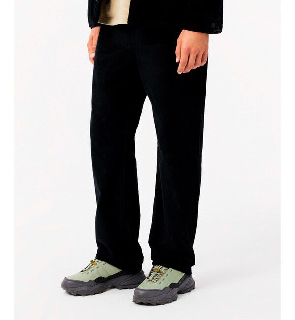 LACOSTE「ルーズフィットストレート 5ポケットコーデュロイパンツ」|チノ|ブラック