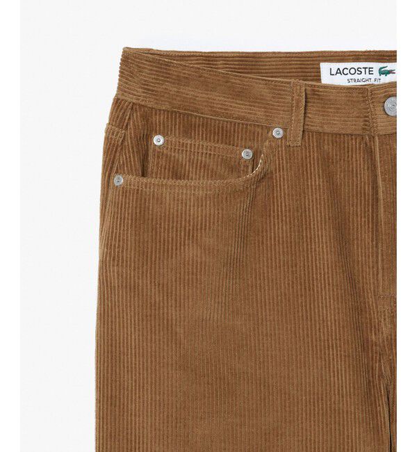 LACOSTE「ルーズフィットストレート 5ポケットコーデュロイパンツ」|チノ|