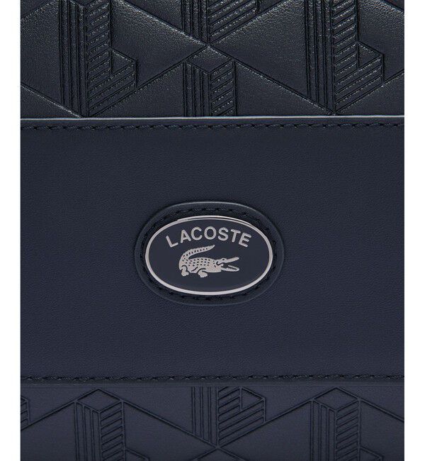 LACOSTE「モノグラム スプリットレザーフラップクローズサッチェルバッグ / ショルダーバッグ」|ショルダー・メッセンジャー|