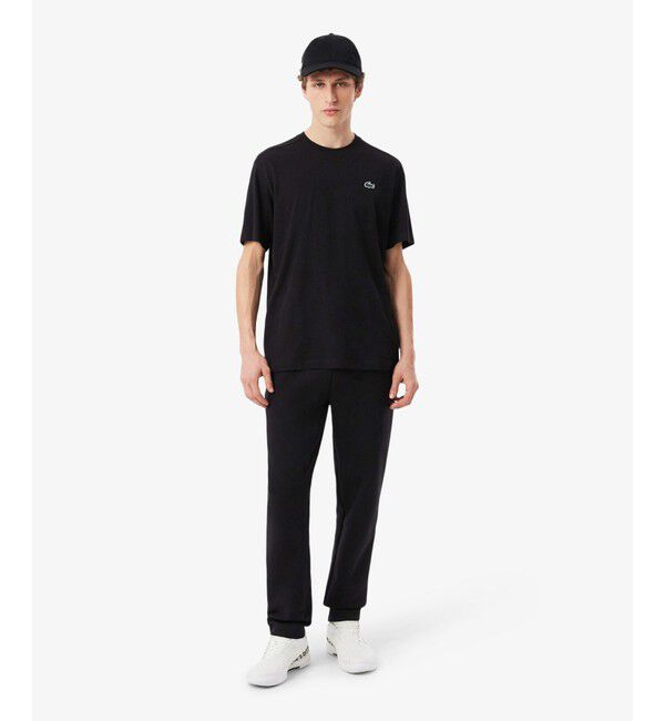 LACOSTE「ストレッチダブルフェイススウェットパンツ」|その他|ブラック