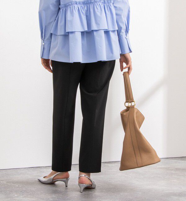 NOLLEY'S sophi「ウォッシャブルストレッチツイルインゴムパンツ」|チノ|