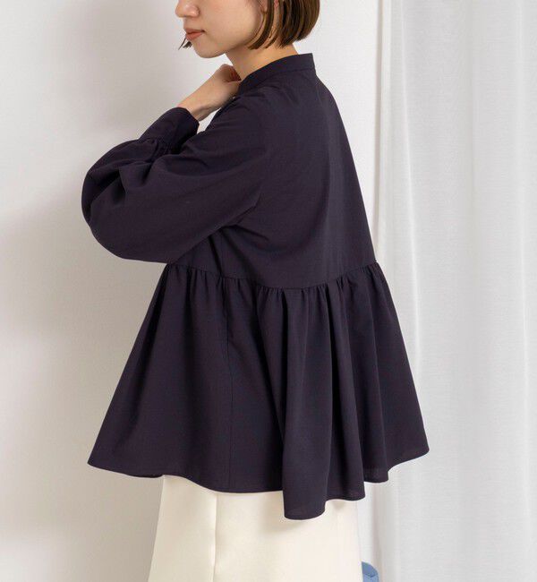 NOLLEY'S「ウォッシャブルイレギュラーヘムブラウス」|シャツ・ブラウス|
