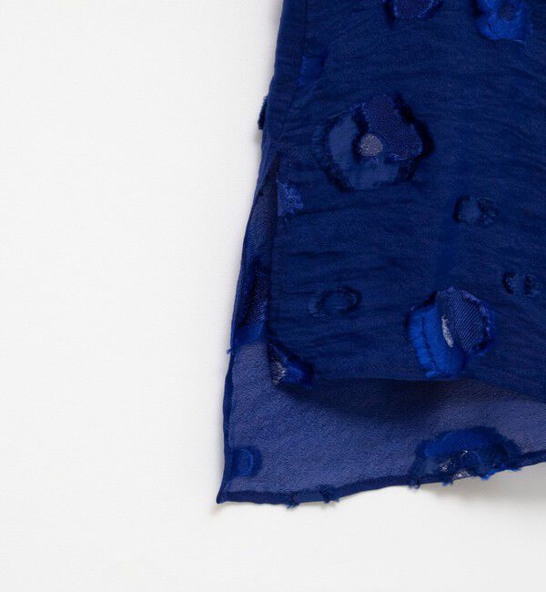 NOLLEY'S「《セットアップ対応》【KIRYU】MIXウォッシャブルフラワー柄ジャガードブラウス」|シャツ・ブラウス|