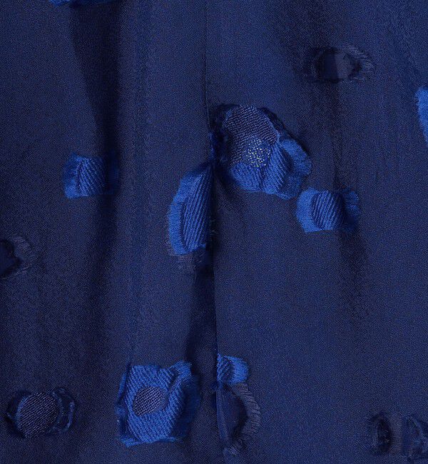 NOLLEY'S「《セットアップ対応》【KIRYU】MIXウォッシャブルフラワー柄ジャガードブラウス」|シャツ・ブラウス|