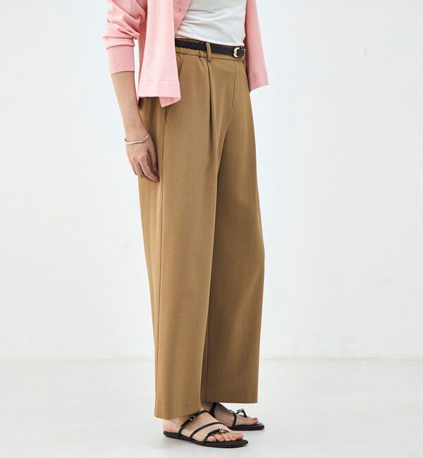 NOLLEY'S「《セットアップ対応》ウォッシャブルイージーツイルセミワイドパンツ」|その他|