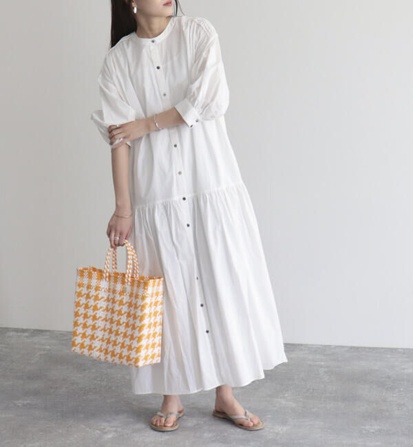 fredy emue「【fredyemueフレディエミュ】コードボリュームシャツワンピース」|ワンピース|