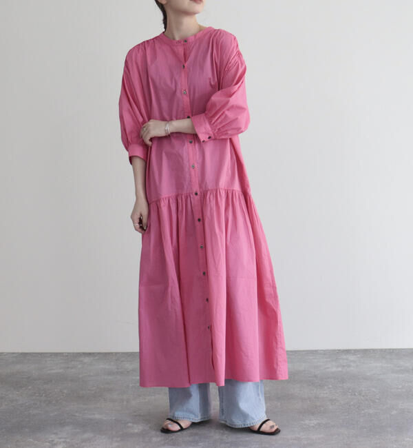 fredy emue「【fredyemueフレディエミュ】コードボリュームシャツワンピース」|ワンピース|