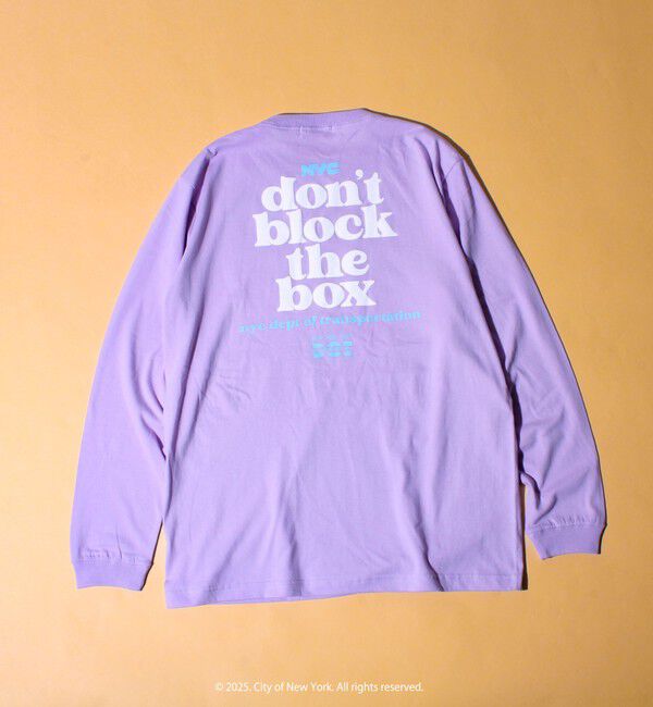 GLOSTER「【GOOD ROCK SPEED】NYC 発砲プリント ロングスリーブTシャツ ロンT」|Tシャツ・カットソー|ライトパープル