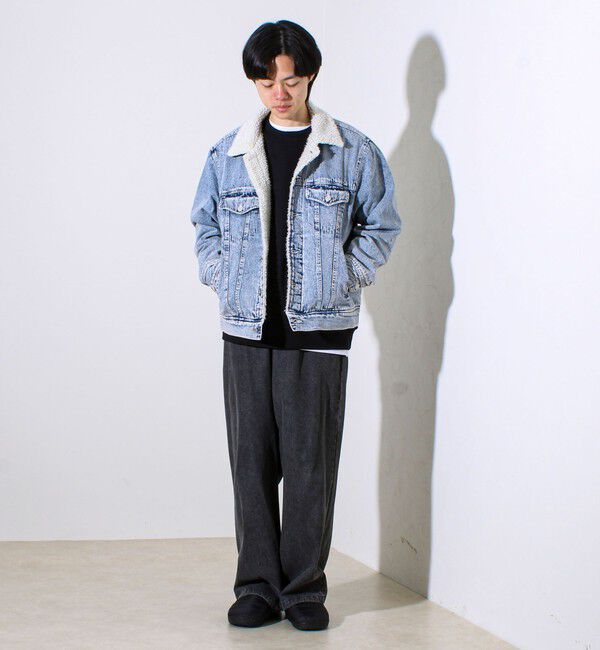 GLOSTER「デニムストームライダース 裏ボア デニムジャケット」|デニムジャケット|
