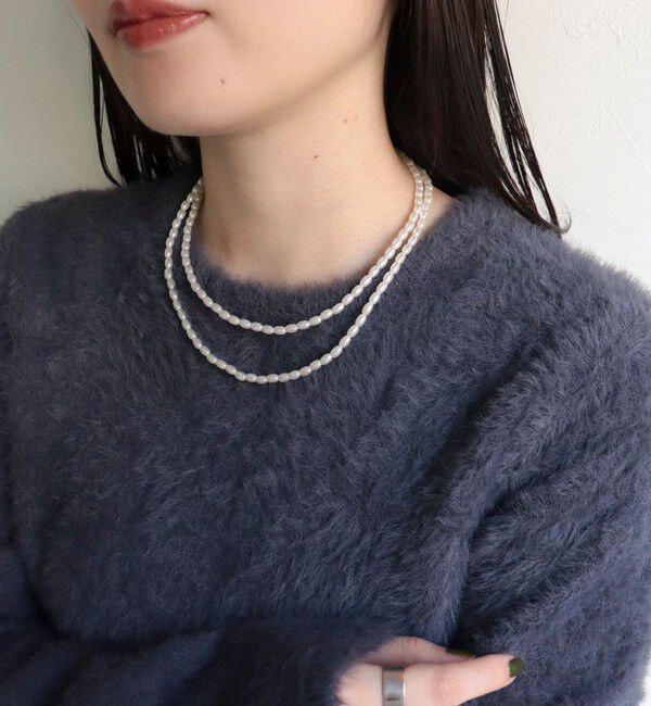 fredy emue「ライスパールフックロングネックレス」|ネックレス|