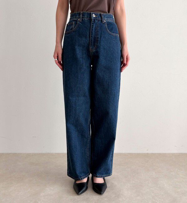 fredy emue「《セットアップ対応》ワイドテーパードデニムパンツ」|デニム|