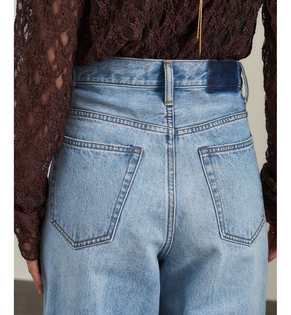 SALON adam et rope'「USAコットンセンタープレスバギーデニム［セットアップ対応］」|デニム|