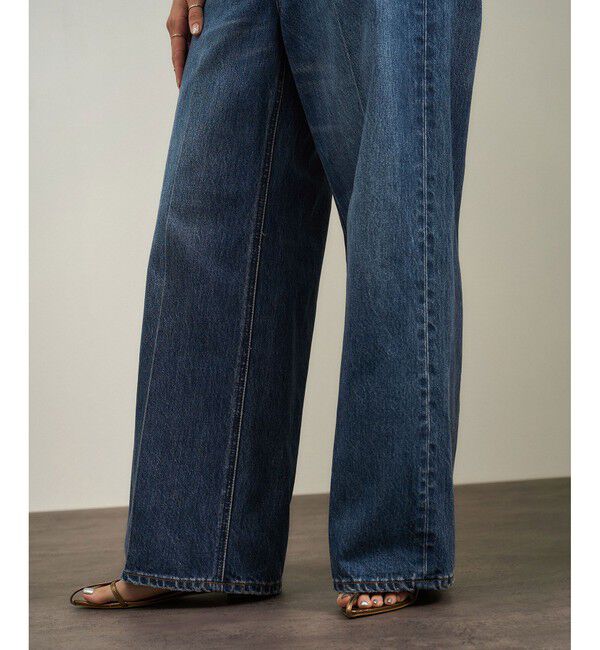 SALON adam et rope'「USAコットンセンタープレスバギーデニム［セットアップ対応］」|デニム|