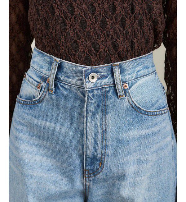 SALON adam et rope'「USAコットンセンタープレスバギーデニム［セットアップ対応］」|デニム|