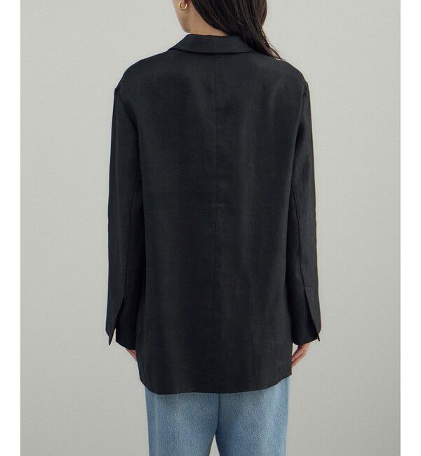 SALON adam et rope'「リネンドンゴロスジャケット/セットアップ対応」|テーラードジャケット|