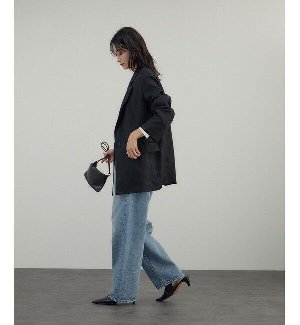 SALON adam et rope'「リネンドンゴロスジャケット/セットアップ対応」|テーラードジャケット|