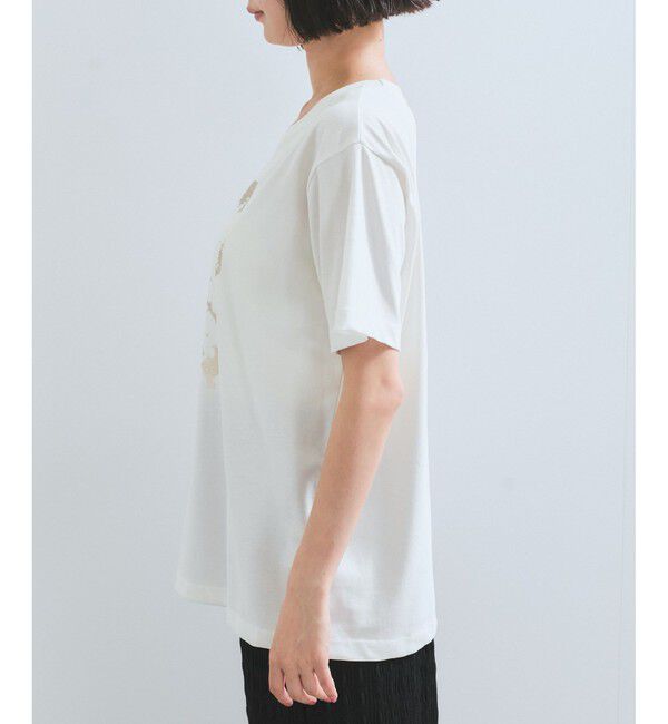 VIS「【接触冷感】箔グラフィックアートTシャツ」|Tシャツ・カットソー|