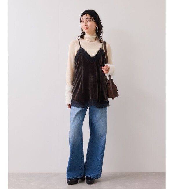 VIS「ベロアレースキャミチュニック」|チュニック|