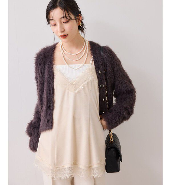 VIS「ベロアレースキャミチュニック」|チュニック|