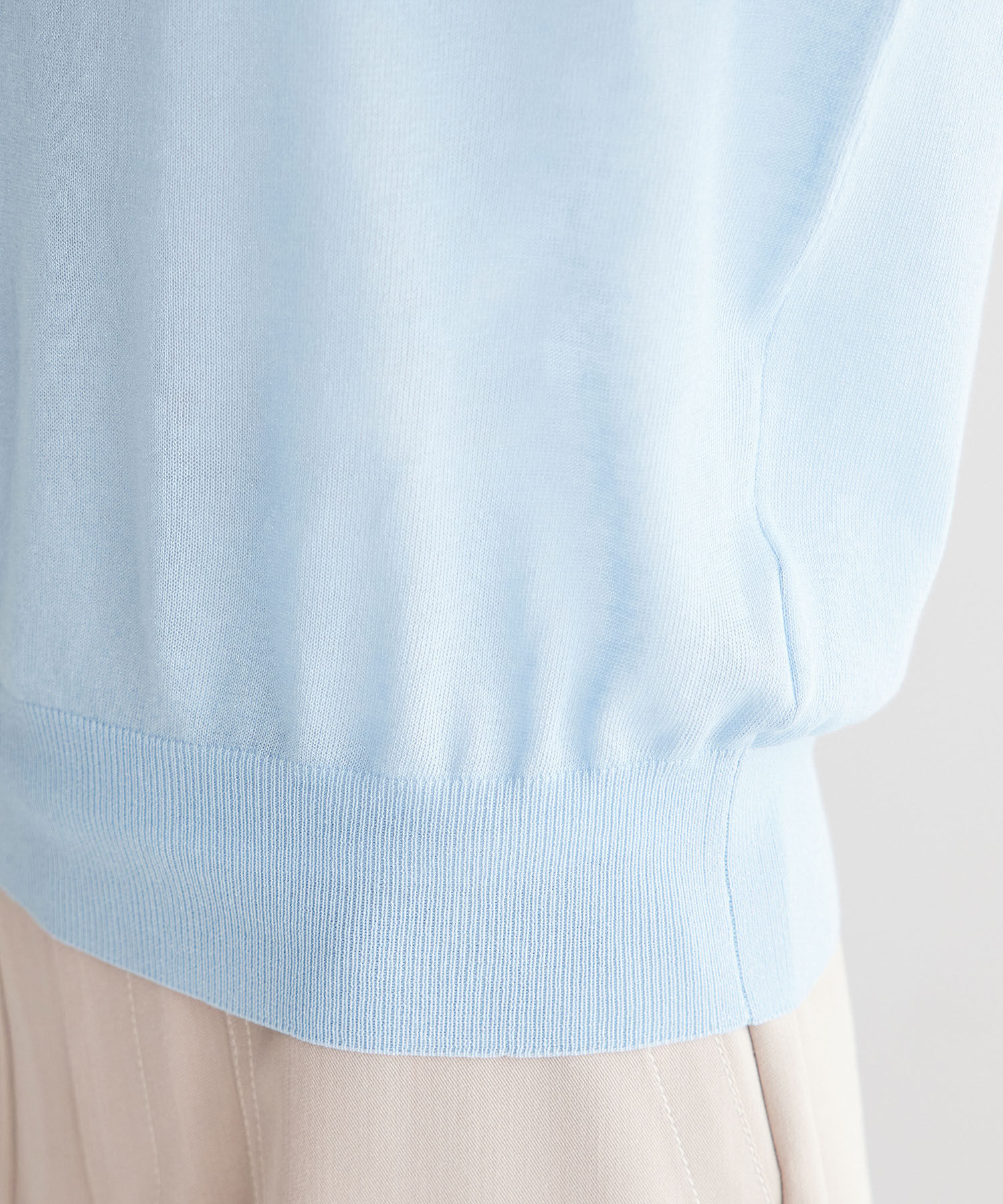 Rope&rsquo;Picnic「襟ギャザーシアーニットプルオーバー」|ニット・セーター|