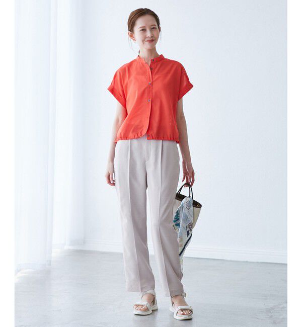 Rope&rsquo;Picnic「【吸水速乾・防シワ】エフォートレスリラックススティックパンツ/通勤・セットアップ対応」|チノ|