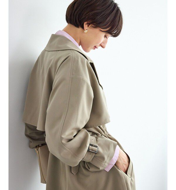 Rope&rsquo;Picnic「ミドル丈トレンチコート/花粉ガード・撥水」|トレンチコート|