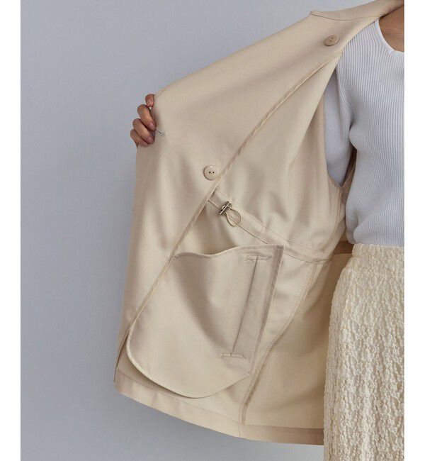 Rope&rsquo;Picnic「ミドル丈トレンチコート/花粉ガード・撥水」|トレンチコート|