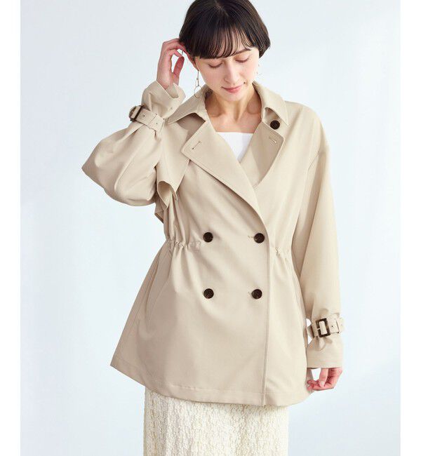 Rope&rsquo;Picnic「ミドル丈トレンチコート/花粉ガード・撥水」|トレンチコート|