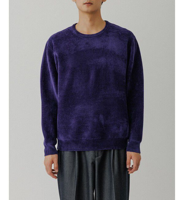 ADAM ET ROPE'「モールヤーン クルーネック ニットプルオーバー」|ニット・セーター|