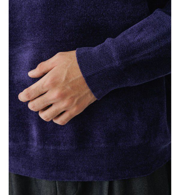 ADAM ET ROPE'「モールヤーン クルーネック ニットプルオーバー」|ニット・セーター|