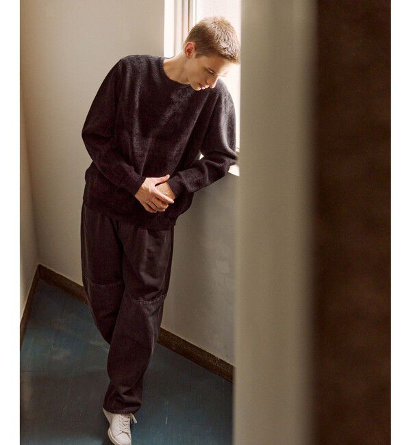 ADAM ET ROPE'「モールヤーン クルーネック ニットプルオーバー」|ニット・セーター|